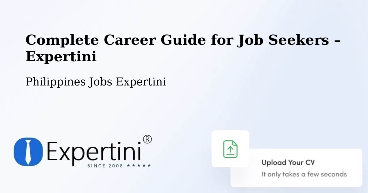 Career Guide for Job Seekers – Batitang - Batitang, Philippines Jobs Expertini